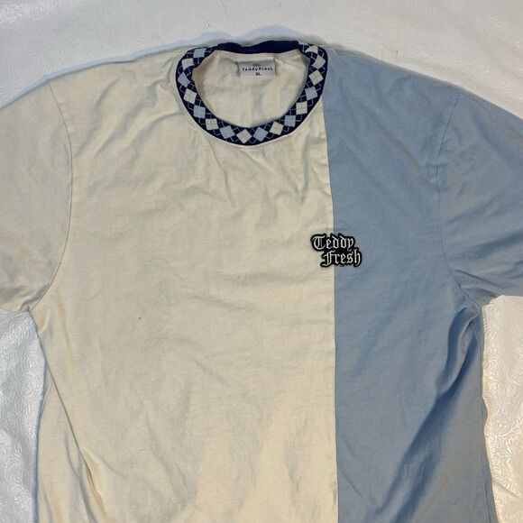 Teddy Fresh Mens XL Colorblock T Shirt - Picture 2 of 7